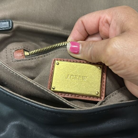 J CREW LEATHER EMVELOPE SHOULDER BAG - Picture 9 of 10